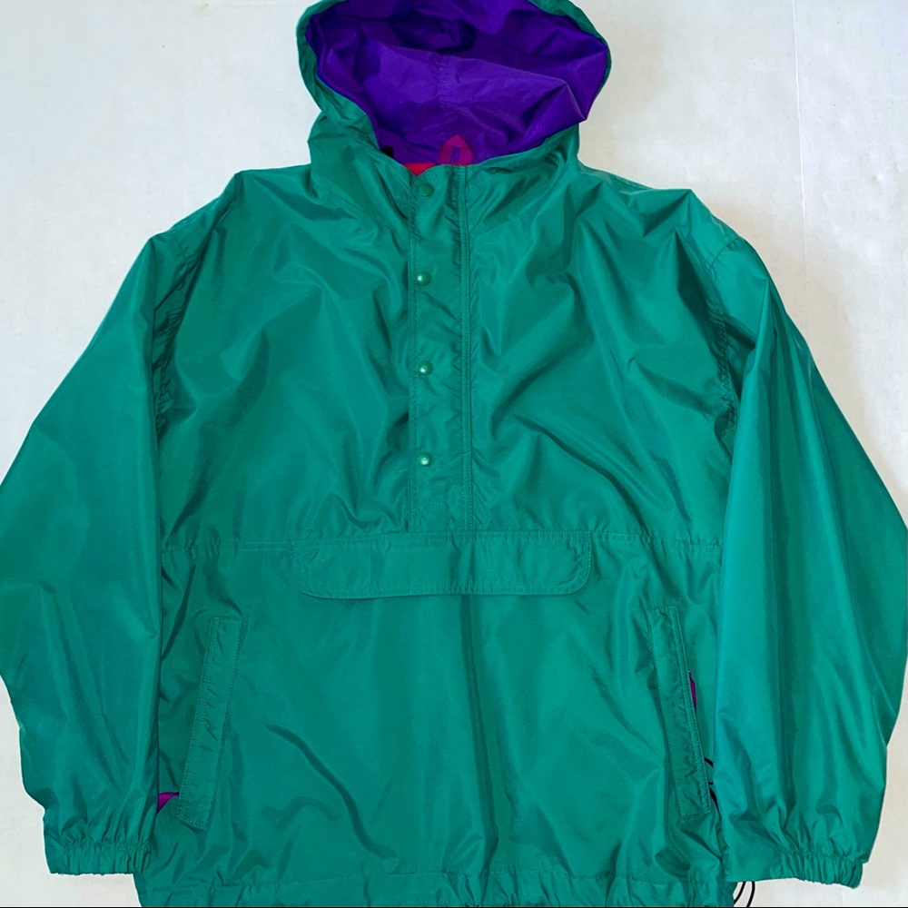 Vintage 90s GAP Pullover Hooded WIndbreaker  Large